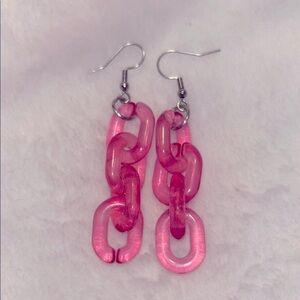 🩵3/$18🩵 Pink Chain Link Earrings